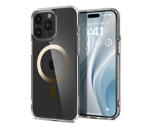 SPIGEN Ultra Hybrid Mag Magsafe do iPhone 15 Pro Max gold ACS06579 - 1178933 - zdjęcie